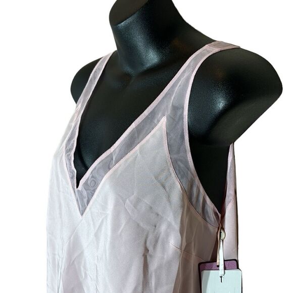 Ted baker London leiaa dusky pink 100% silk cami mesh sheer fairy ballerina - Picture 3 of 9